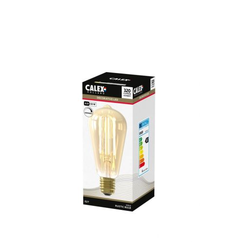 Calex Lichtbron E27 Rustieklamp Goud - Afbeelding 4