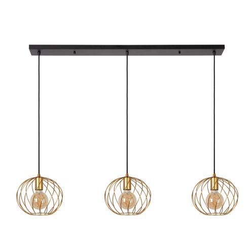 Lucide Hanglamp Danza Goud - 3 x E27 - 130 cm breed - Afbeelding 3