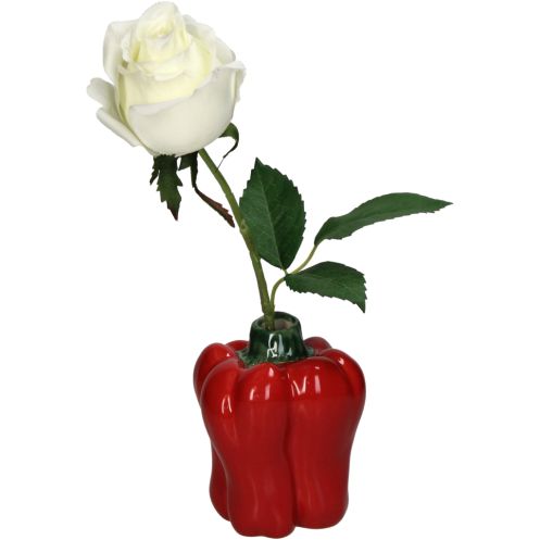 Vaas Bell Pepper Rood - 12 cm hoog - Afbeelding 2