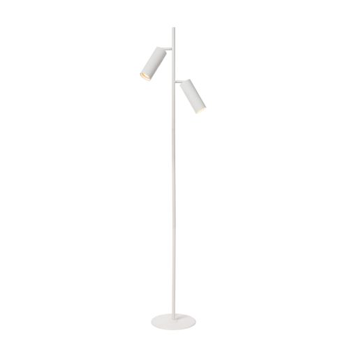 Lucide Vloerlamp Clubs Wit - 2 x GU10 - 140 cm hoog - Afbeelding 1