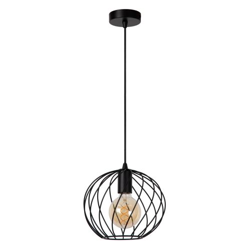 Lucide Hanglamp Danza Zwart - E27 - Ø 25 cm - Afbeelding 3