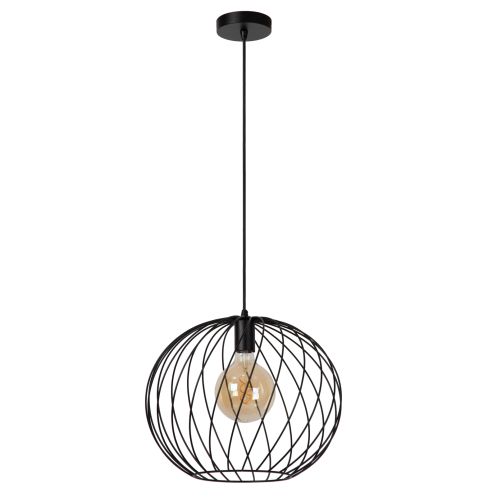 Lucide Hanglamp Danza Zwart - E27 - Ø 40 cm - Afbeelding 3