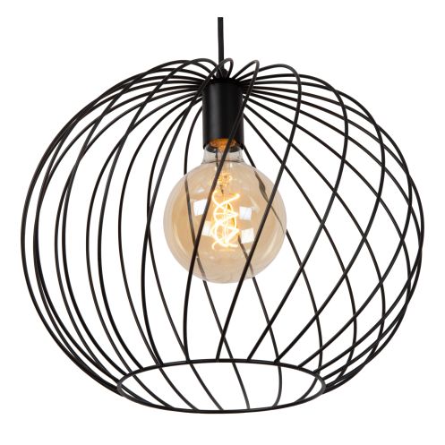 Lucide Hanglamp Danza Zwart - E27 - Ø 40 cm - Afbeelding 4