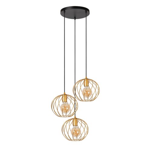 Lucide Hanglamp Danza Goud - 3 x E27 - Ø 50 cm - Afbeelding 2