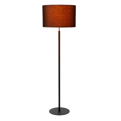 Lucide Vloerlamp Maya Zwart - E27 - 150 cm hoog - Afbeelding 1