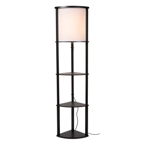 Lucide Vloerlamp Menno Zwart - E27 - 163 cm hoog - Afbeelding 3