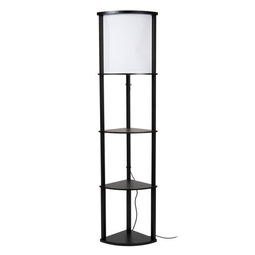 Lucide Vloerlamp Menno Zwart - E27 - 163 cm hoog - Afbeelding 4