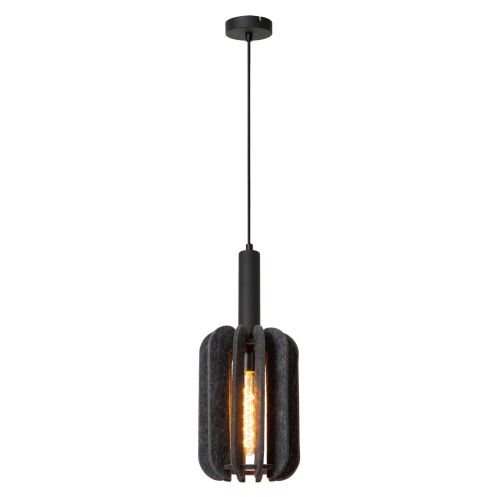 Lucide Hanglamp Rafal Grijs - E27 - Ø 20 cm - Afbeelding 1