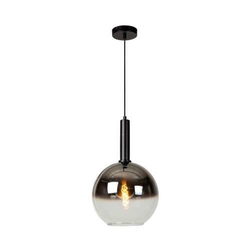 Lucide Hanglamp Marius Zwart - E27 - Ø 30 cm - Afbeelding 1