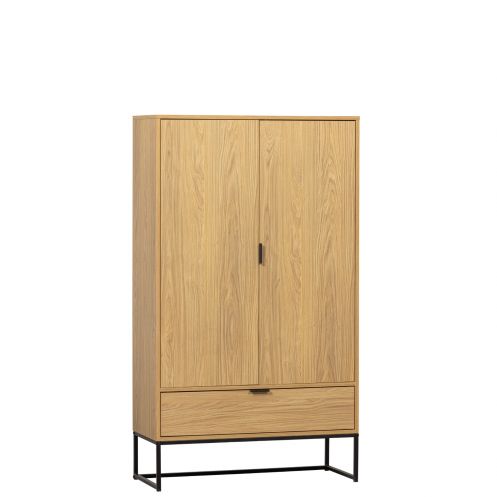 WOOOD Wandkast Silas Naturel - 85x149x36 cm - Afbeelding 1