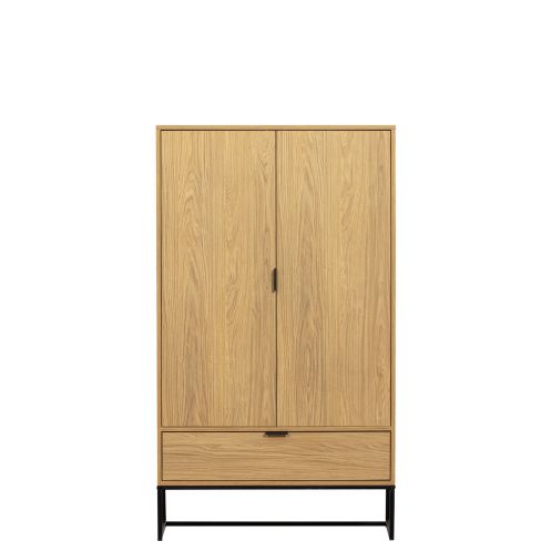 WOOOD Wandkast Silas Naturel - 85x149x36 cm - Afbeelding 4