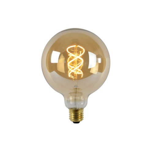 Lucide Lichtbron G125 Amber - E27 - Ø 12,5 cm - Afbeelding 1