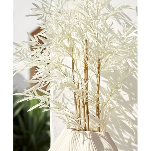 Light & Living Kunstplant Bamboo Crème - 120 cm hoog - Afbeelding 3