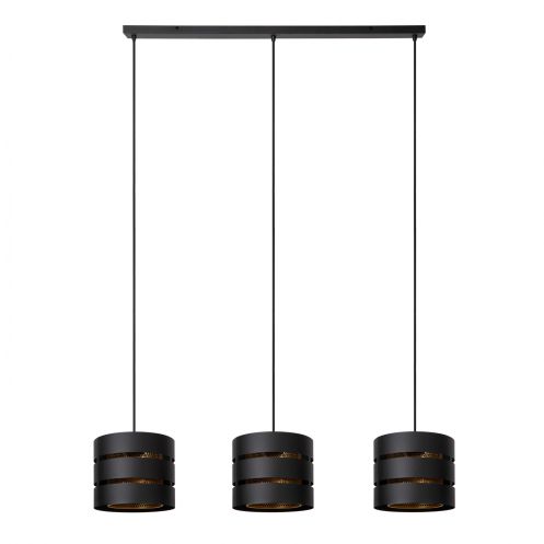 Lucide Hanglamp Rosas Zwart - 3 x E27 - 130 cm breed - Afbeelding 3