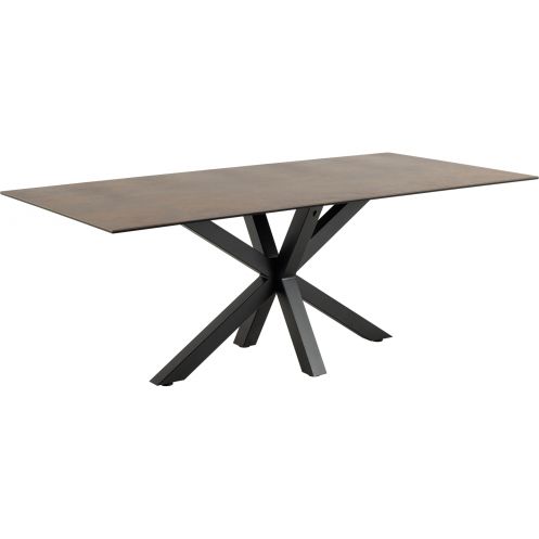 Eettafel Vikten Bruin - 200x100 cm - Afbeelding 1