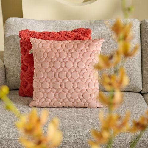 Dutch Decor Sierkussen Kaisa Roze - 45x45 cm - Afbeelding 2