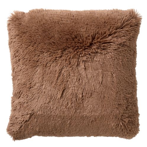 Dutch Decor Sierkussen Fluffy Bruin - 60x60 cm - Afbeelding 1