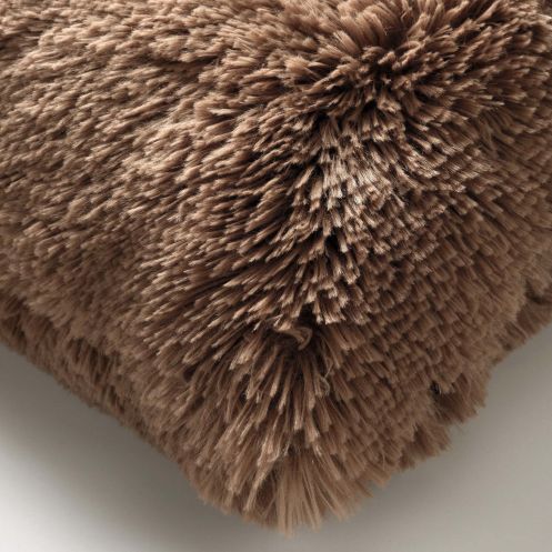 Dutch Decor Sierkussen Fluffy Bruin - 60x60 cm - Afbeelding 2