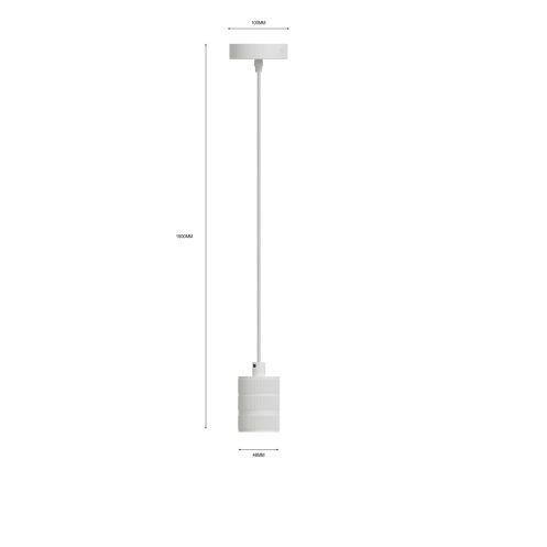Calex Hanglamp Retro Wit - E27 - 150 cm hoog - Afbeelding 5