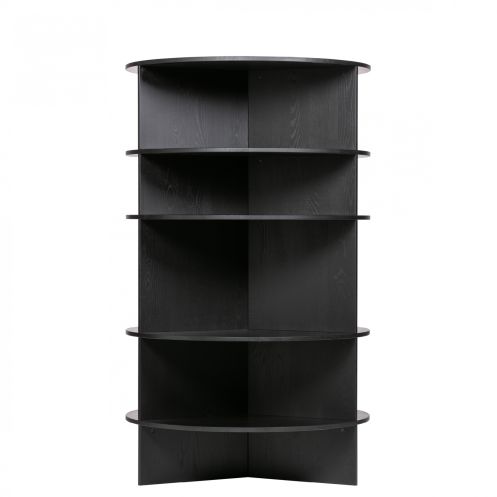 WOOOD Boekenkast Trian Zwart - 100x168x100 cm - Afbeelding 3