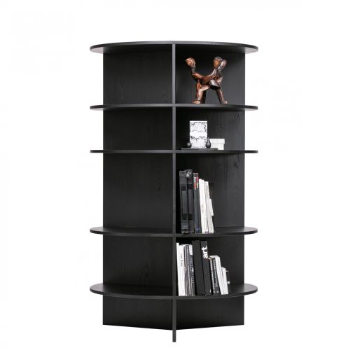 WOOOD Boekenkast Trian Zwart - 100x168x100 cm - Afbeelding 4