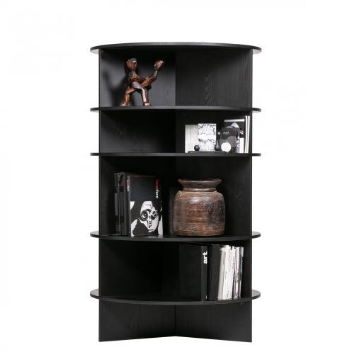 WOOOD Boekenkast Trian Zwart - 100x168x100 cm - Afbeelding 5