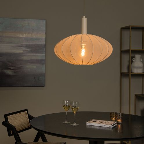 Lucide Hanglamp Corina Beige - E27 - Ø 50 cm - Afbeelding 2