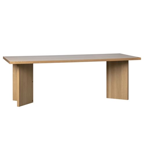 vtwonen Eettafel Angle Naturel - 220x90 cm - Afbeelding 1