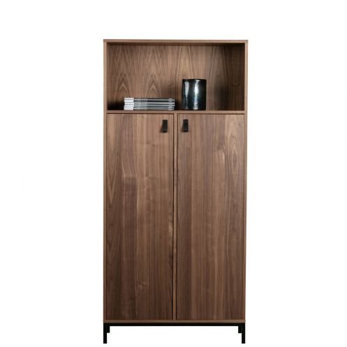 vtwonen Wandkast Bookazine Bruin - 81x173x35 cm - Afbeelding 5