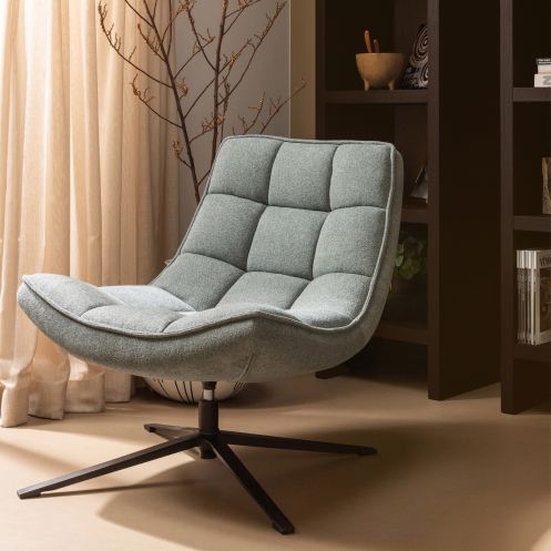 WOOOD Draaifauteuil Maudi Blauw - Afbeelding 2