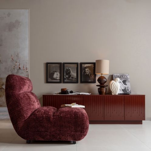 BePureHome Fauteuil Observe Aubergine - Afbeelding 2