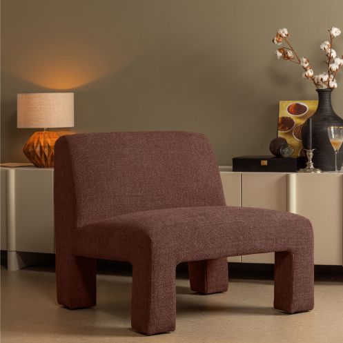 WOOOD Fauteuil Lavid Bruin - Afbeelding 2