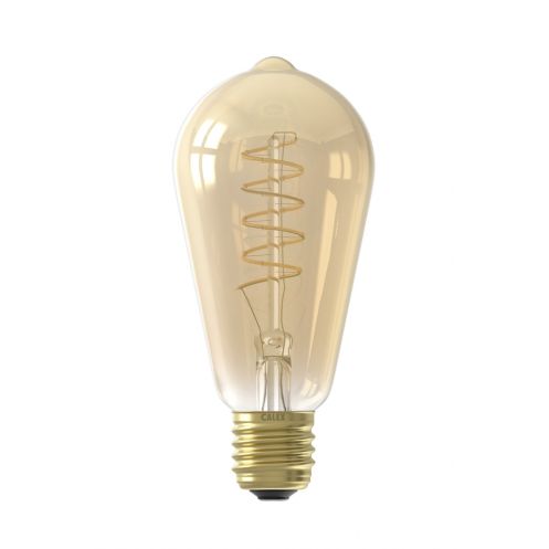Calex Lichtbron E27 Rustieklamp Goud - Afbeelding 3