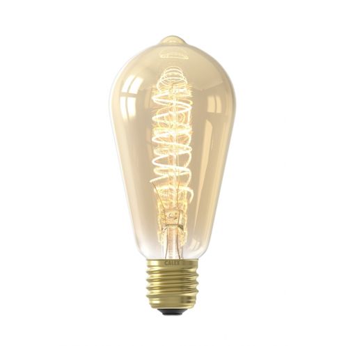 Calex Lichtbron E27 Rustieklamp Goud - Afbeelding 1