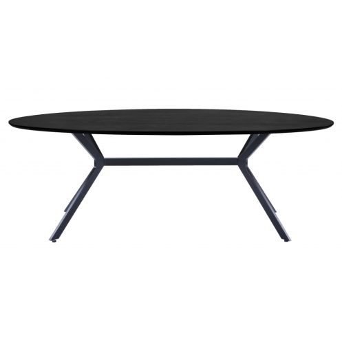 WOOOD Eettafel Bruno Zwart - 220x100 cm - Afbeelding 3