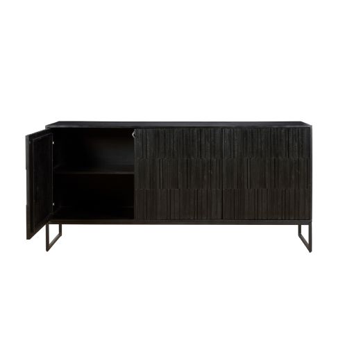 Dressoir Vigo Zwart - 180x85x45 cm - Afbeelding 3