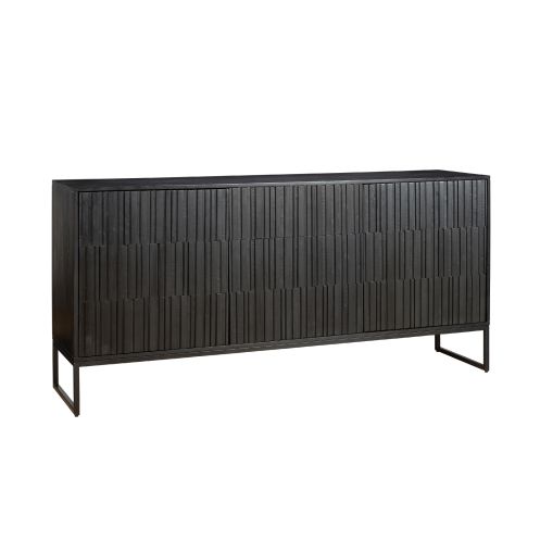 Dressoir Vigo Zwart - 180x85x45 cm - Afbeelding 1