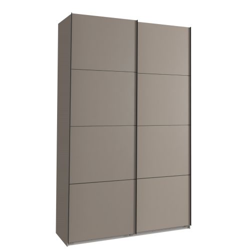 Kledingkast Aalst Taupe - 135x210x65 cm - Afbeelding 1