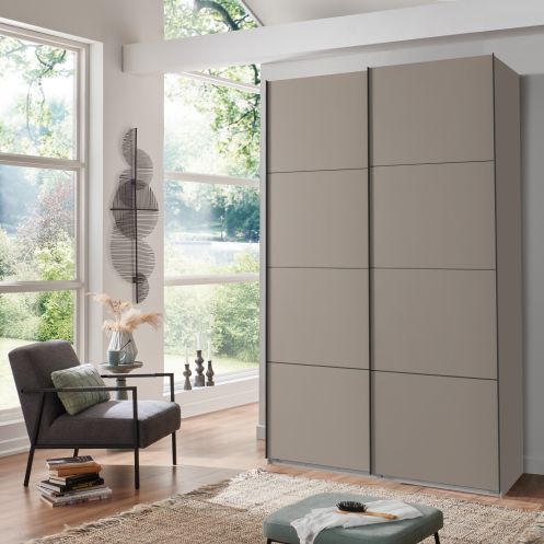 Kledingkast Aalst Taupe - 135x210x65 cm - Afbeelding 2