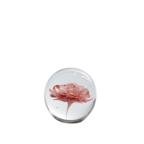 Light & Living Deco Beeld Flower Roze - 8 cm hoog - Afbeelding 1