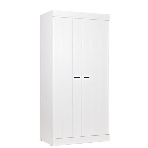 WOOOD Kledingkast Connect Wit - 94x195x53 cm - Afbeelding 1