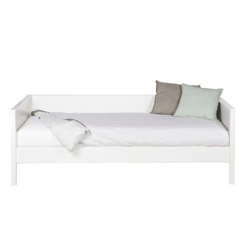 WOOOD Bedbank Nikki Wit - 208x73x100 cm - Afbeelding 1