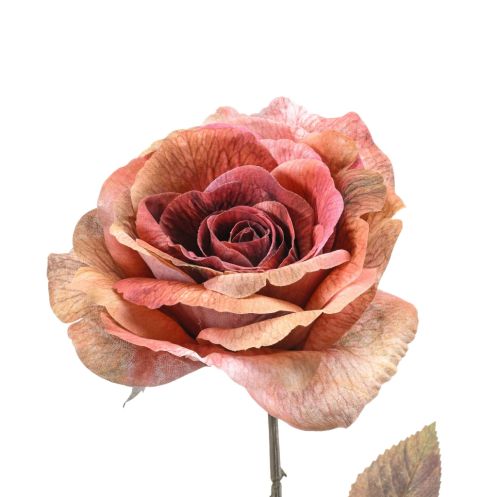 Kunstbloem Rose Zoe Spray Roze - 68 cm - Afbeelding 2