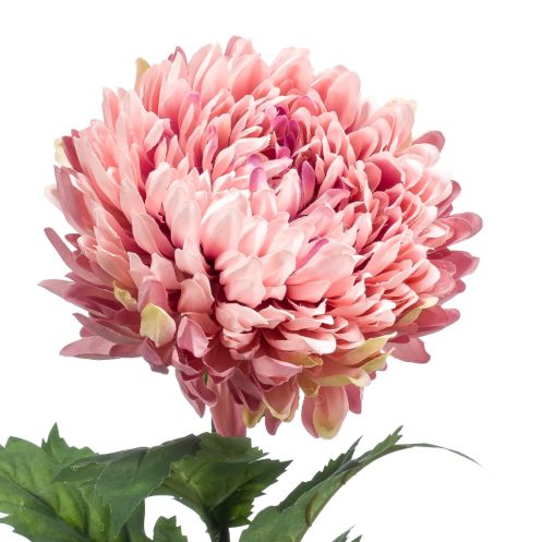 Kunstbloem Mum Spray Roze - 75 cm - Afbeelding 2