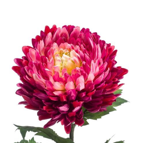 Kunstbloem Mum Spray Roze - 75 cm - Afbeelding 2