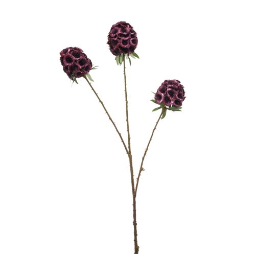 Kunstbloem Scabiosa Spray Paars - 87 cm - Afbeelding 1