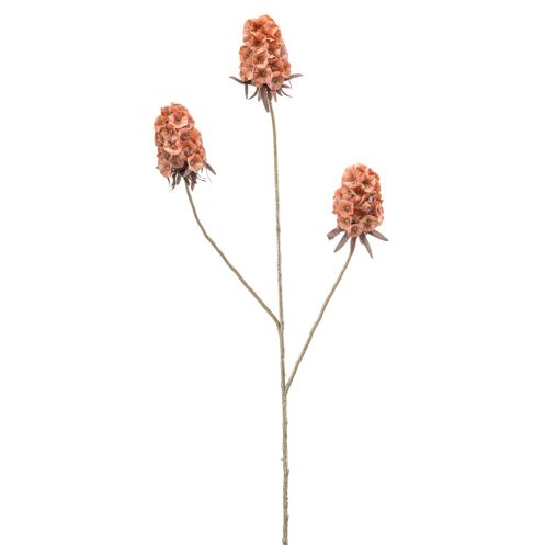 Kunstbloem Scabiosa Spray Zalmroze - 87 cm - Afbeelding 1