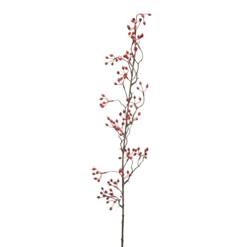 Kunsttak Rosehip Spray Rood - 105 cm - Afbeelding 1