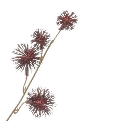 Kunstbloem Thistle Spray Paars - 85 cm - Afbeelding 2