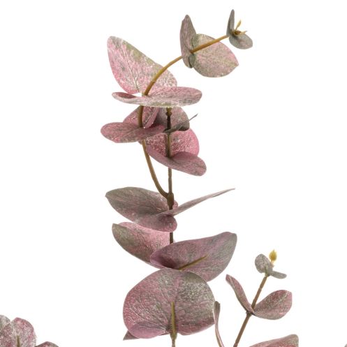 Kunstbloem Eucalyptus Spray Roze - 100 cm - Afbeelding 2